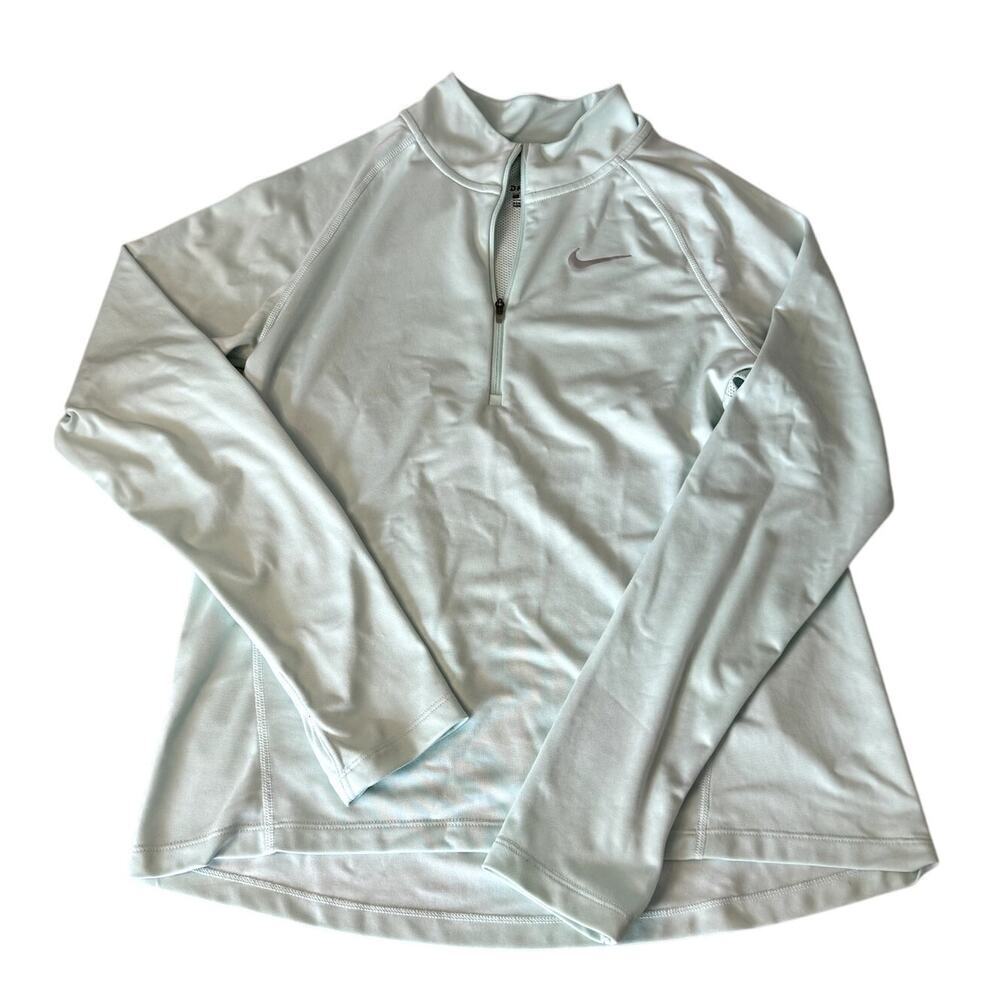 Nike Dri-Fit Running 1/4 Zip Pullover Layer Women's Size Medium Mint - Picture 1 of 4